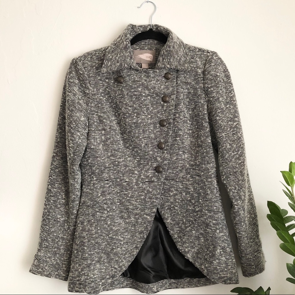 FOREVER 21 Military Style Boucle Jacket